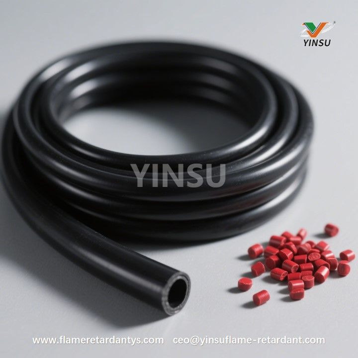 Heat Shrink Tubing with red phosphorus flame retardant Tubo termorretráctil con retardante de llama de fósforo rojo