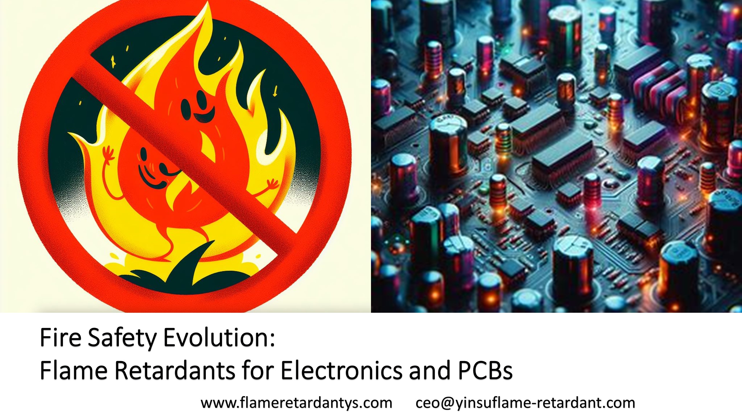 Retardantes de llama Fire Safety Evolution para electrónica y PCB