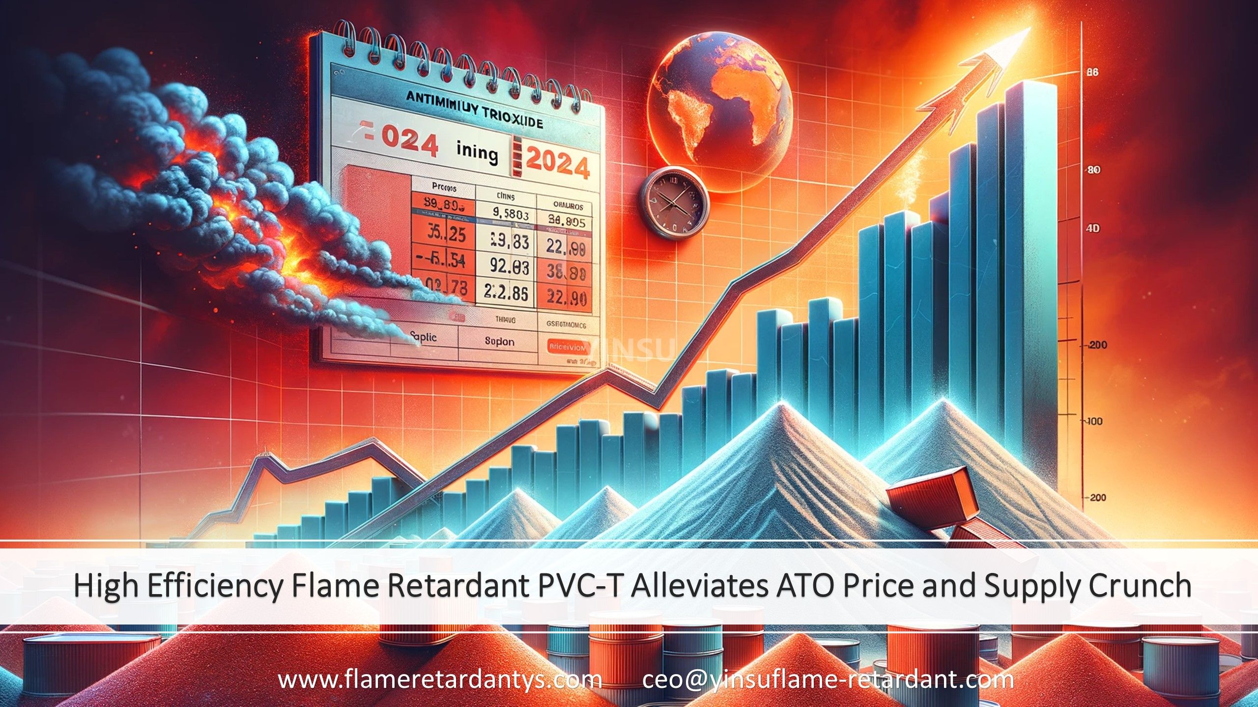 PVC-T retardante de llama altamente eficiente recientemente desarrollado para hacer frente al alto precio y la escasez de suministro de ATO