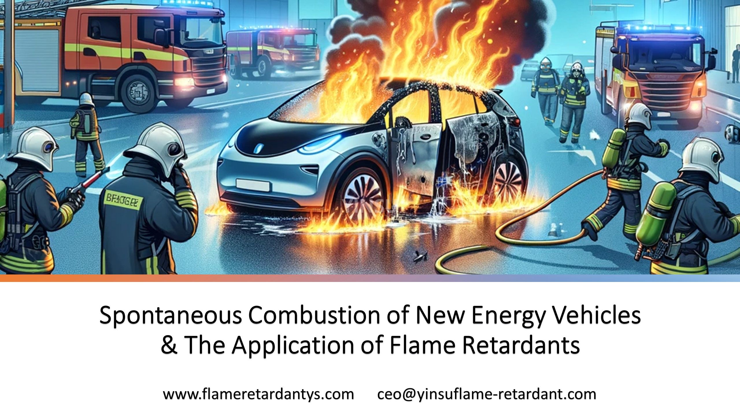 Combustión espontánea de vehículos de nuevas energías y aplicación de retardantes de llama