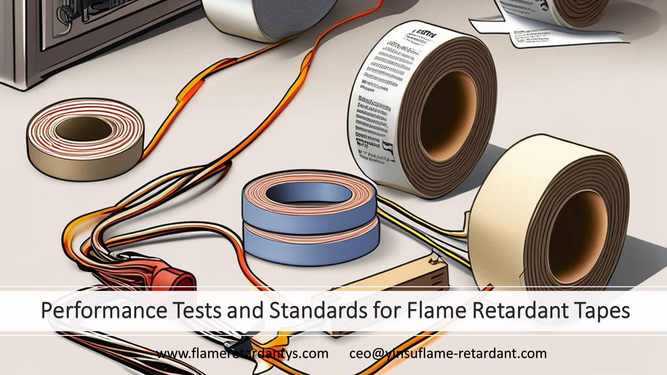 Pruebas de rendimiento y estándares para cintas retardantes de llama