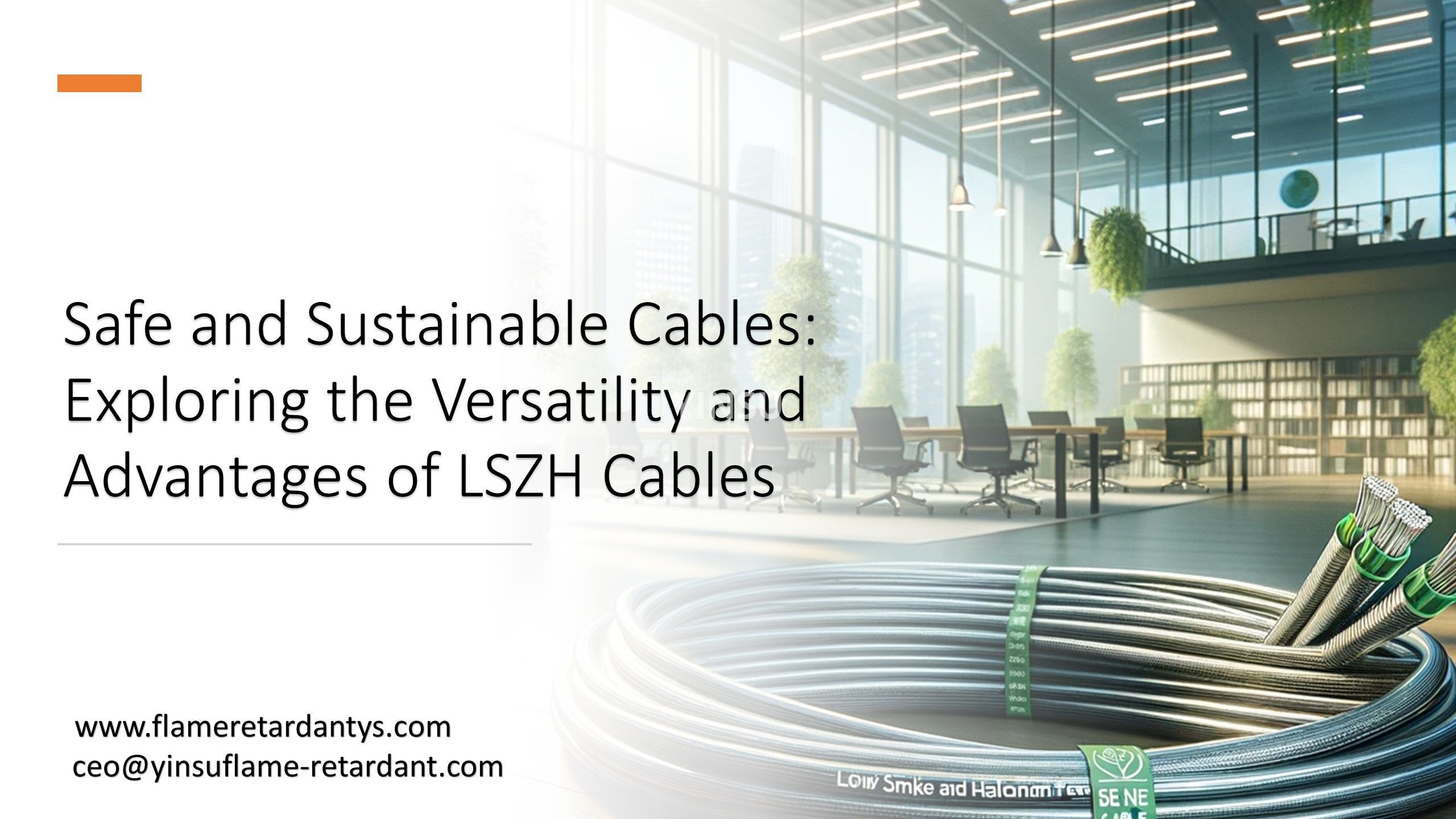 3.1 Cables seguros y sostenibles Exploración de la versatilidad y las ventajas de los cables LSZH
