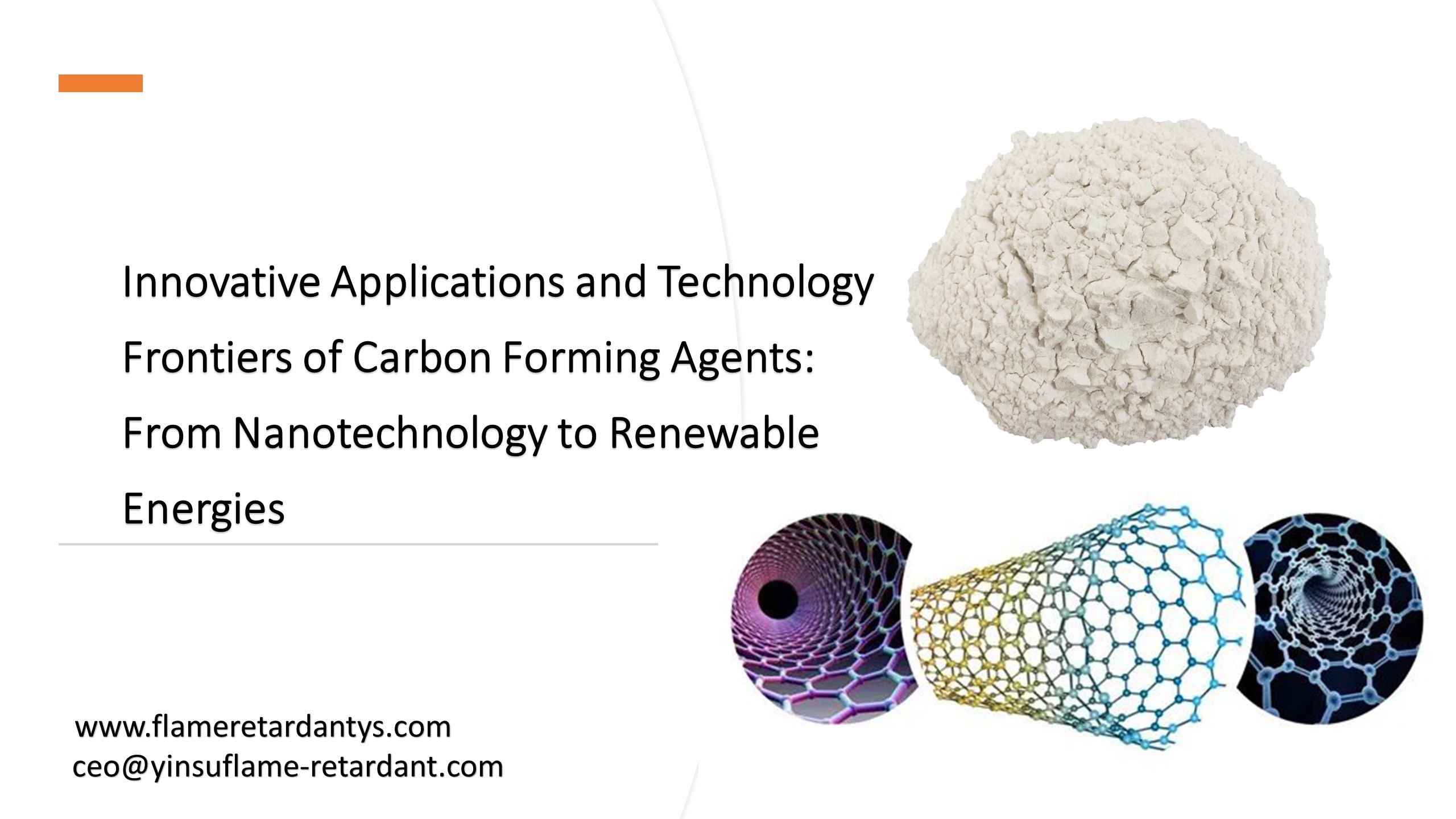 Aplicaciones innovadoras y fronteras tecnológicas de los agentes formadores de carbono, desde la nanotecnología hasta las energías renovables