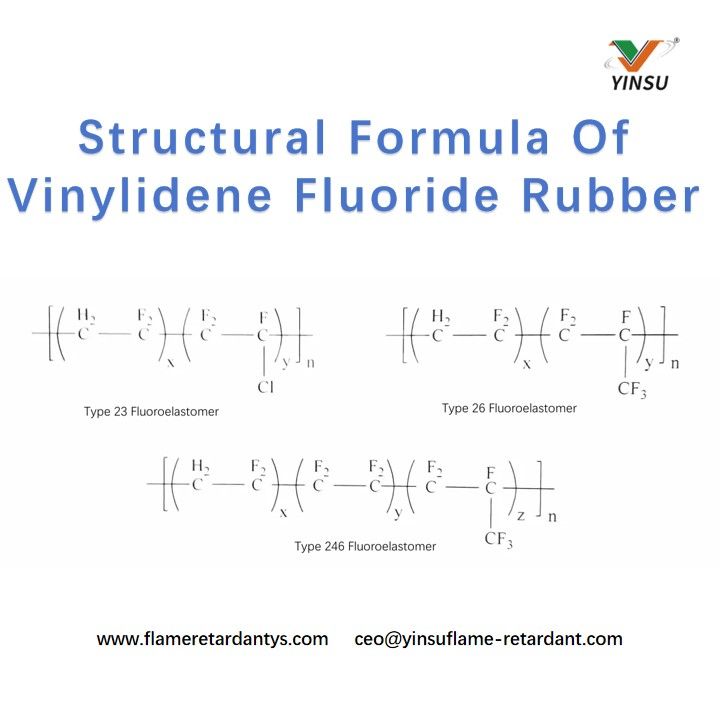 F&oacute;rmula estructural del caucho de fluoruro de vinilideno