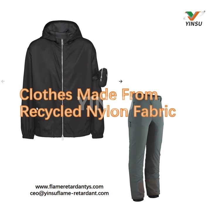 Ropa hecha de tela de nailon reciclado