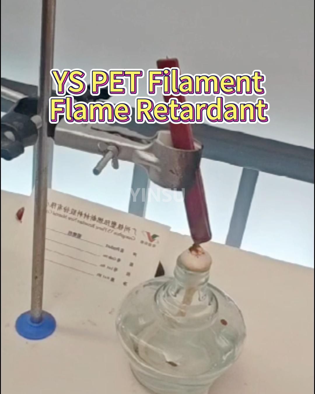 Retardante de la llama del fósforo rojo para PET filamento: rendimiento del fuego UL94-V2