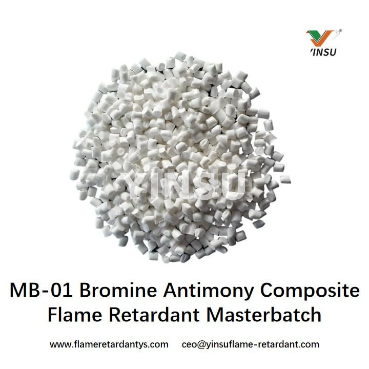 Masterbatch ignífugo compuesto de bromo y antimonio MB-01