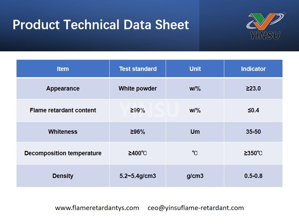 Hoja de datos técnicos del producto YS-22T