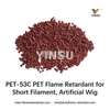 PET Retardante de llama para filamento corto, peluca artificial - PET - 53c