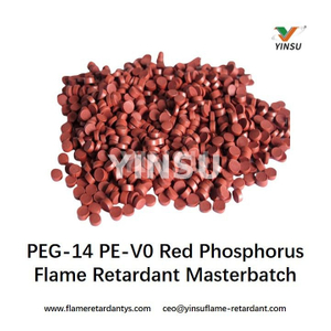Masterbatch retardante de llama de fósforo rojo PEG-14 PE-V0
