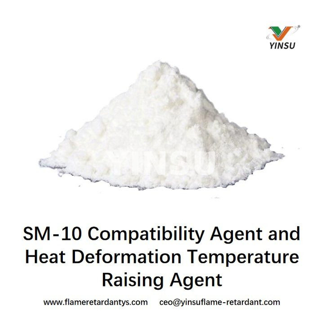 Agente de compatibilidad y agente de elevación de temperatura de deformación de calor para materiales de aleación de plástico SM-10