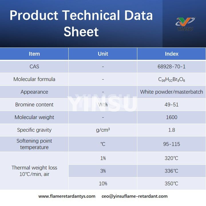 Hoja de datos t&eacute;cnicos de productos