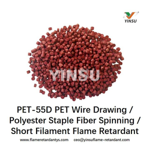 PET Dibujo de alambre / Fibra de alimentación de poliéster Spinning / Filament Filament Retardant - PET - 55d