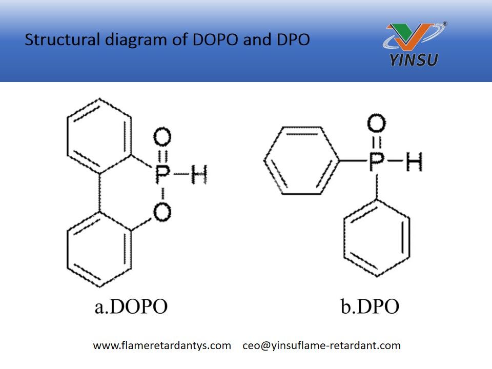 Diagrama estructural de DOPO y DPO.