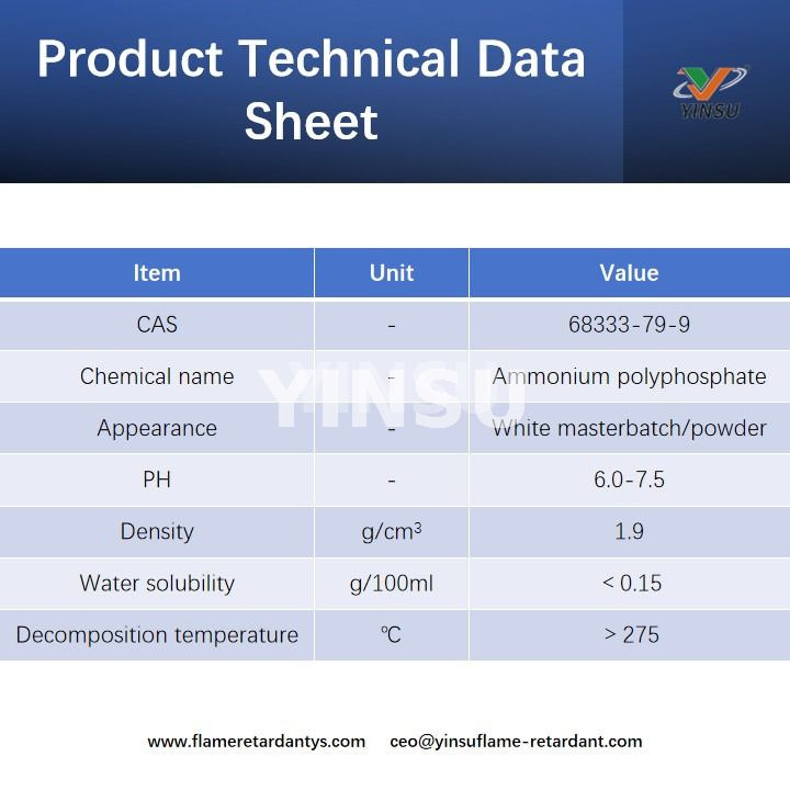 Hoja de datos t&eacute;cnicos de productos