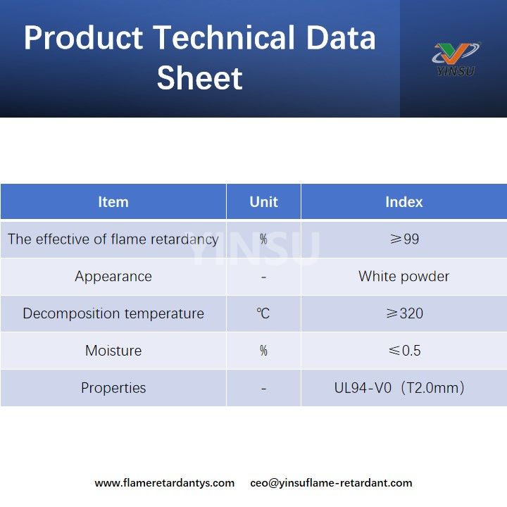 Hoja de datos t&eacute;cnicos de productos