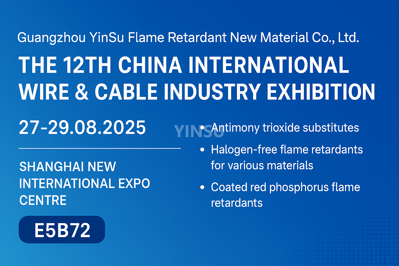 Wire Show: ¡Encuéntrenos en la 12ª Exposición Internacional de la Industria de Cables y Alambres de China!