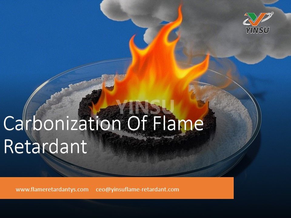 Carbonización de retardante de llama