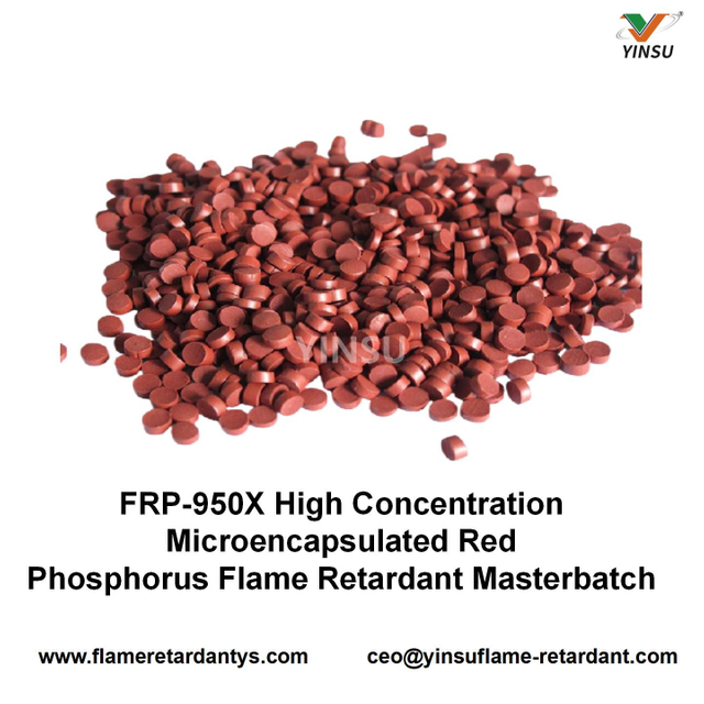 Masterbatch ignífugo de fósforo rojo de alta concentración FRP-950X