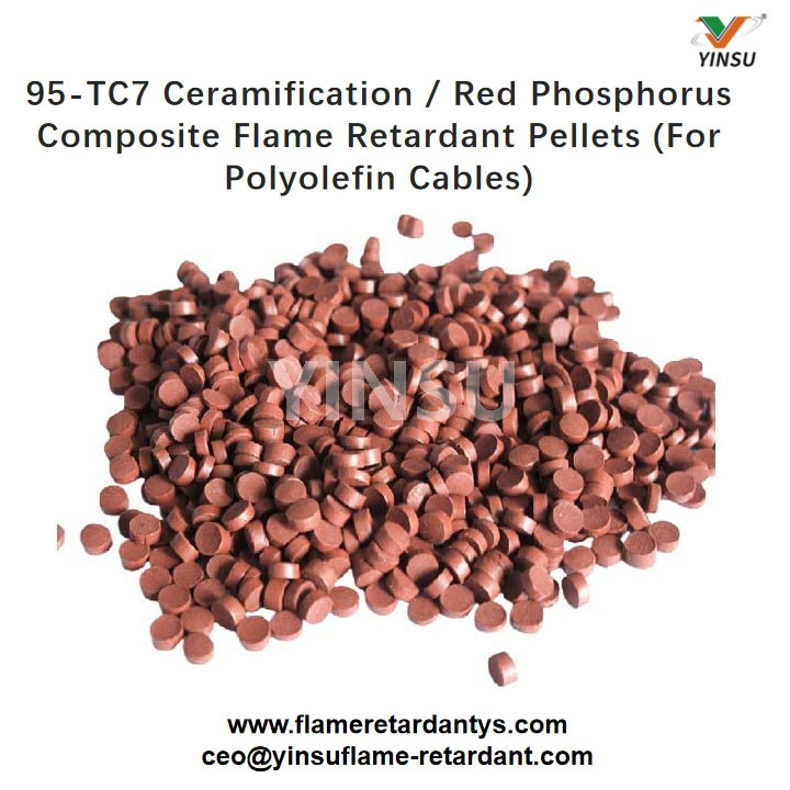 Pellets retardantes de llama compuestos de fósforo de ceramificación 95-TC7 (para cables de poliolefina)