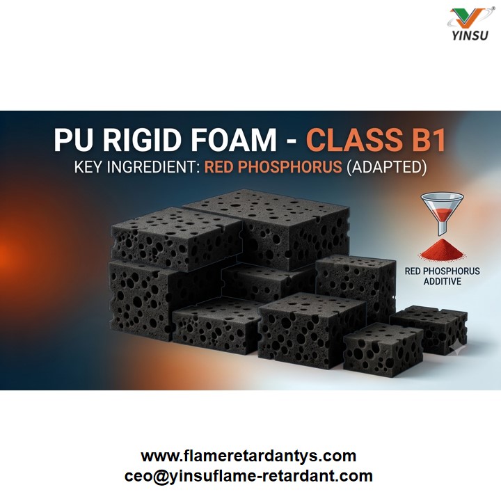 Limitaciones y adaptación del proceso del fósforo rojo en formulaciones de espuma rígida de PU clase B1